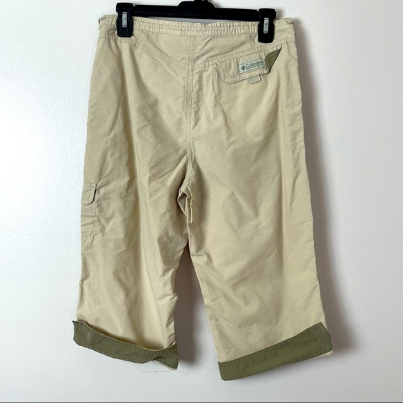 Columbia Beach Board Shorts Water Pants Tan/Green Size Small - Picture 8 of 15